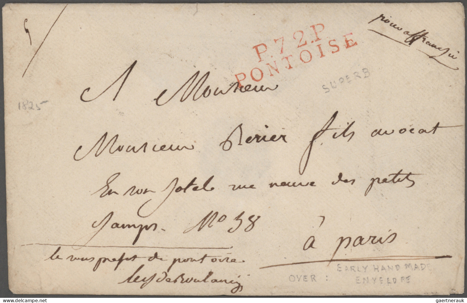 France -  Pre Adhesives  / Stampless Covers: 1800/1850 (ca.), Departments 70-79,