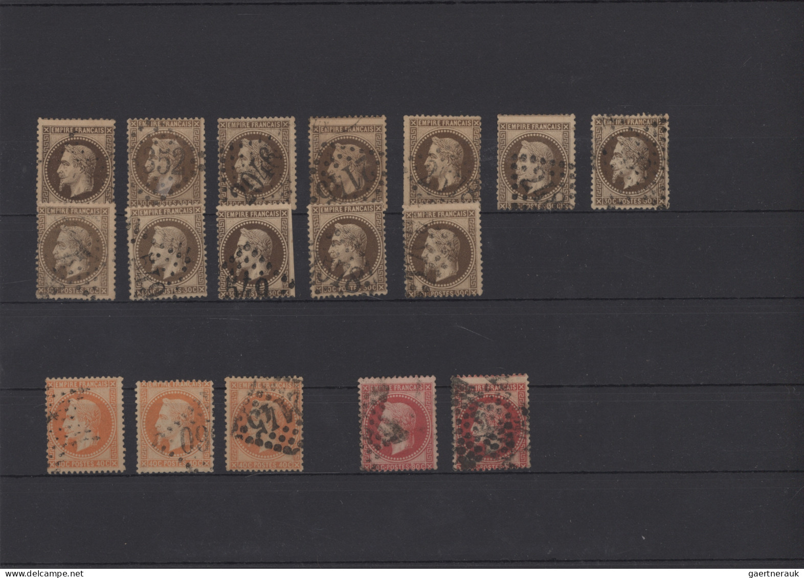 France: 1849/1870 Group Of More Than 100 Stamps, Mainly Classics, With 40 Imperf - Colecciones Completas