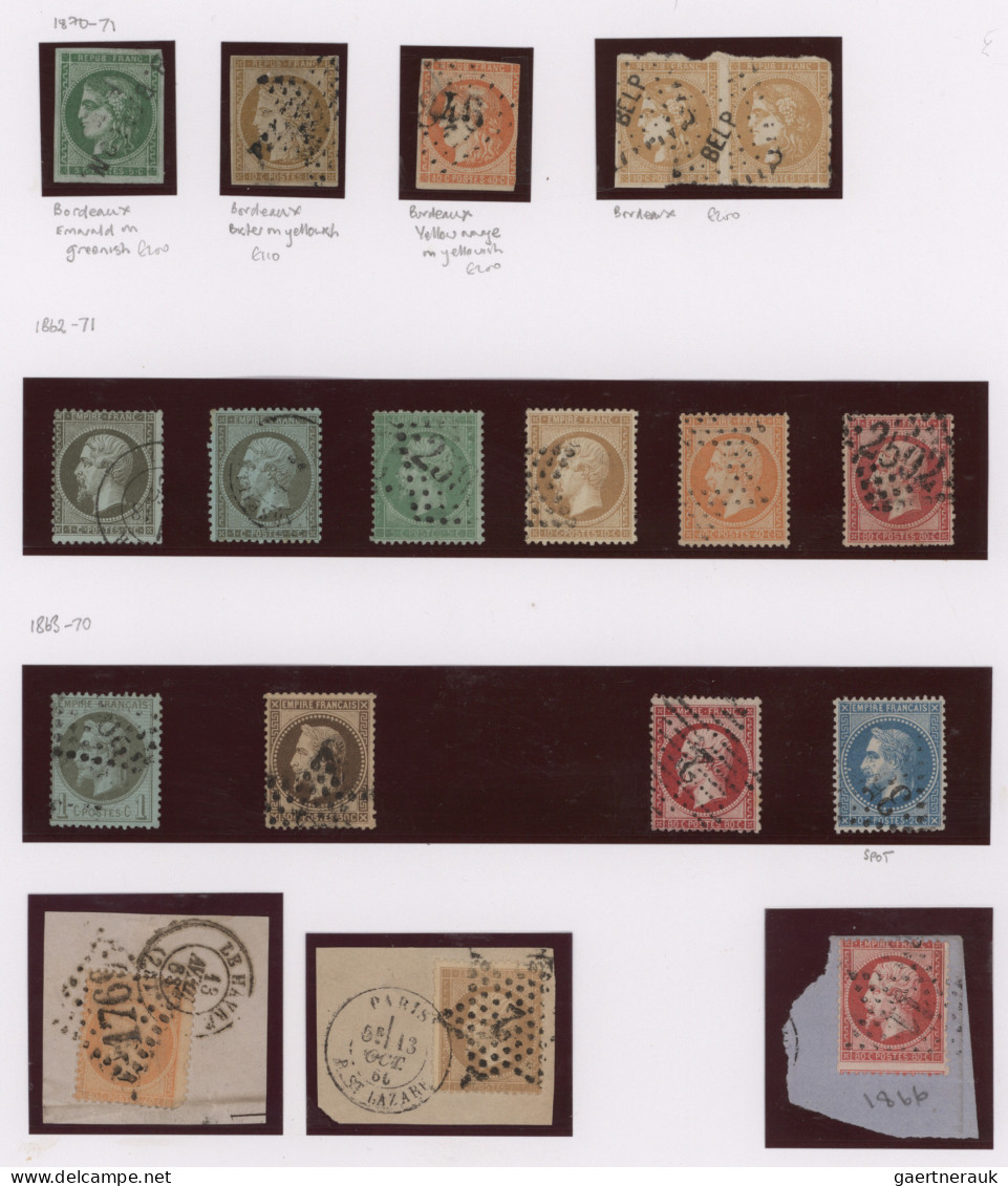 France: 1849/1969, Used And Mint Collection In Two DAVO Albums, Mixed Condition, - Collections