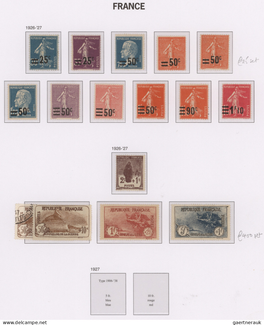 France: 1849/1969, used and mint collection in two DAVO albums, mixed condition,