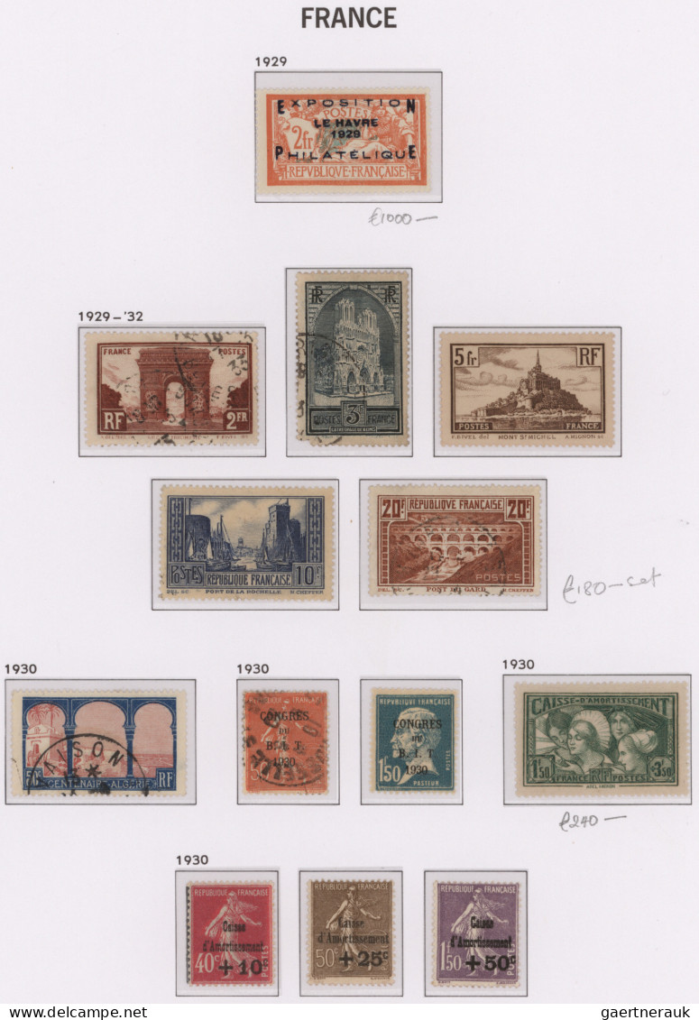 France: 1849/1969, used and mint collection in two DAVO albums, mixed condition,