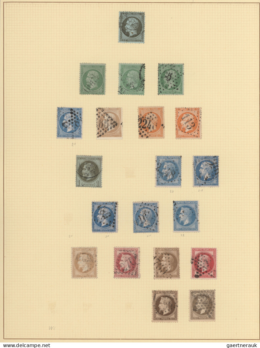 France: 1849/1985 (ca.), Sammlungsposten In 8 Alben, Dabei Zwei Teilbestückte Le - Collections