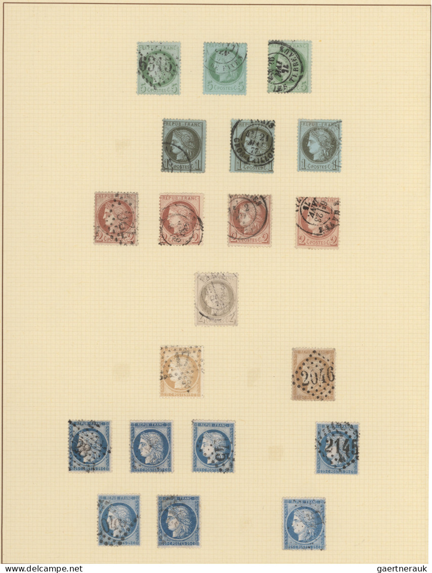 France: 1849/1985 (ca.), Sammlungsposten In 8 Alben, Dabei Zwei Teilbestückte Le - Collections