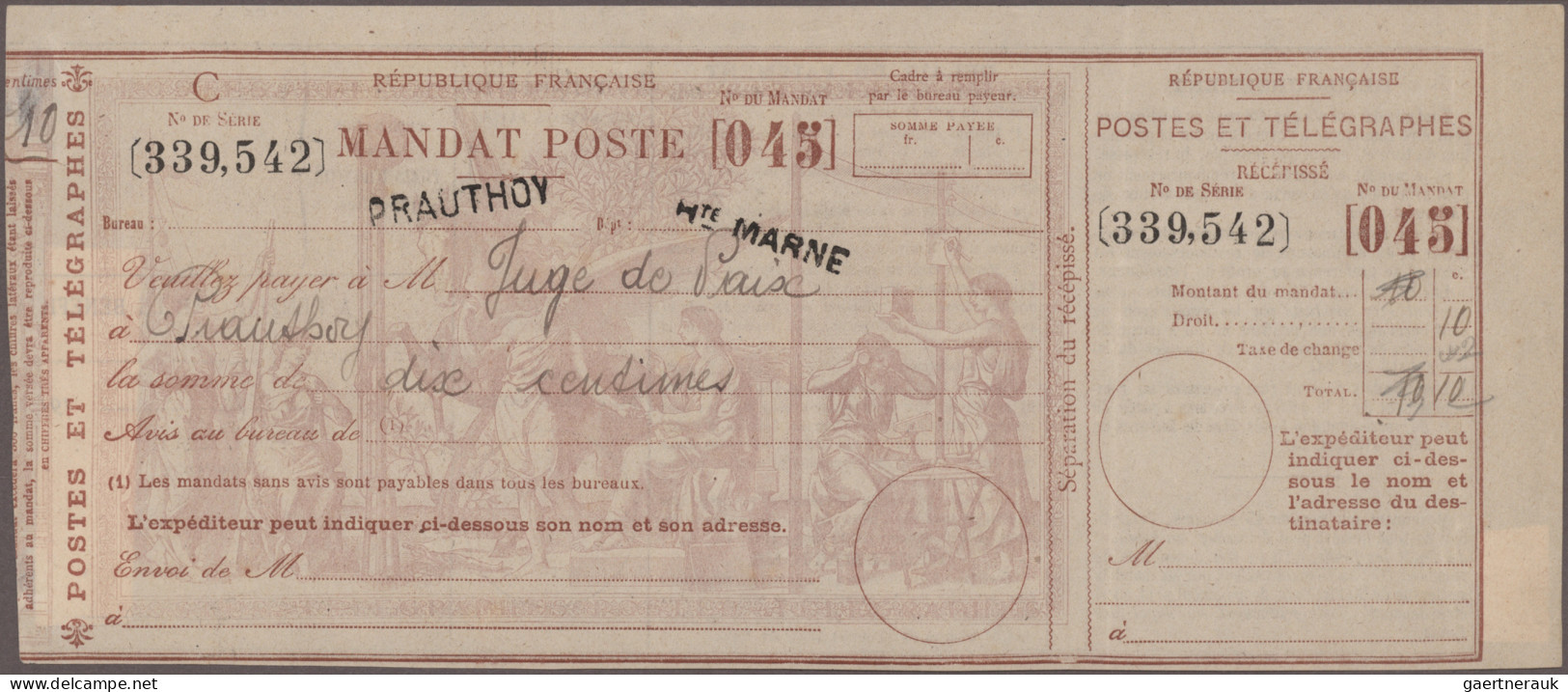 France: 1876/1914, Lot Of 16 Entires, Incl. E.g. Nice Range Of Sage Frankings, T - Colecciones Completas