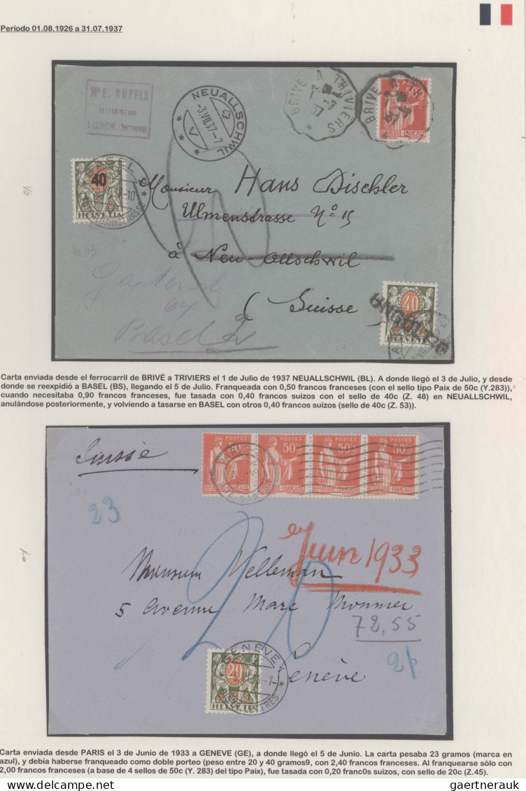 France: 1900/1938 ca.: Collection of 38 covers, postcards and postal stationery