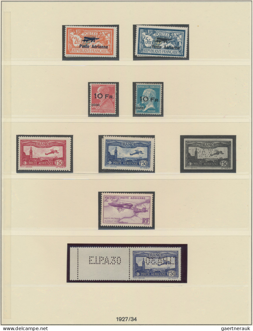 France: 1927/1936, A Decent Mint Collection Of Airmails, Top Set "Ile De France" - Colecciones Completas