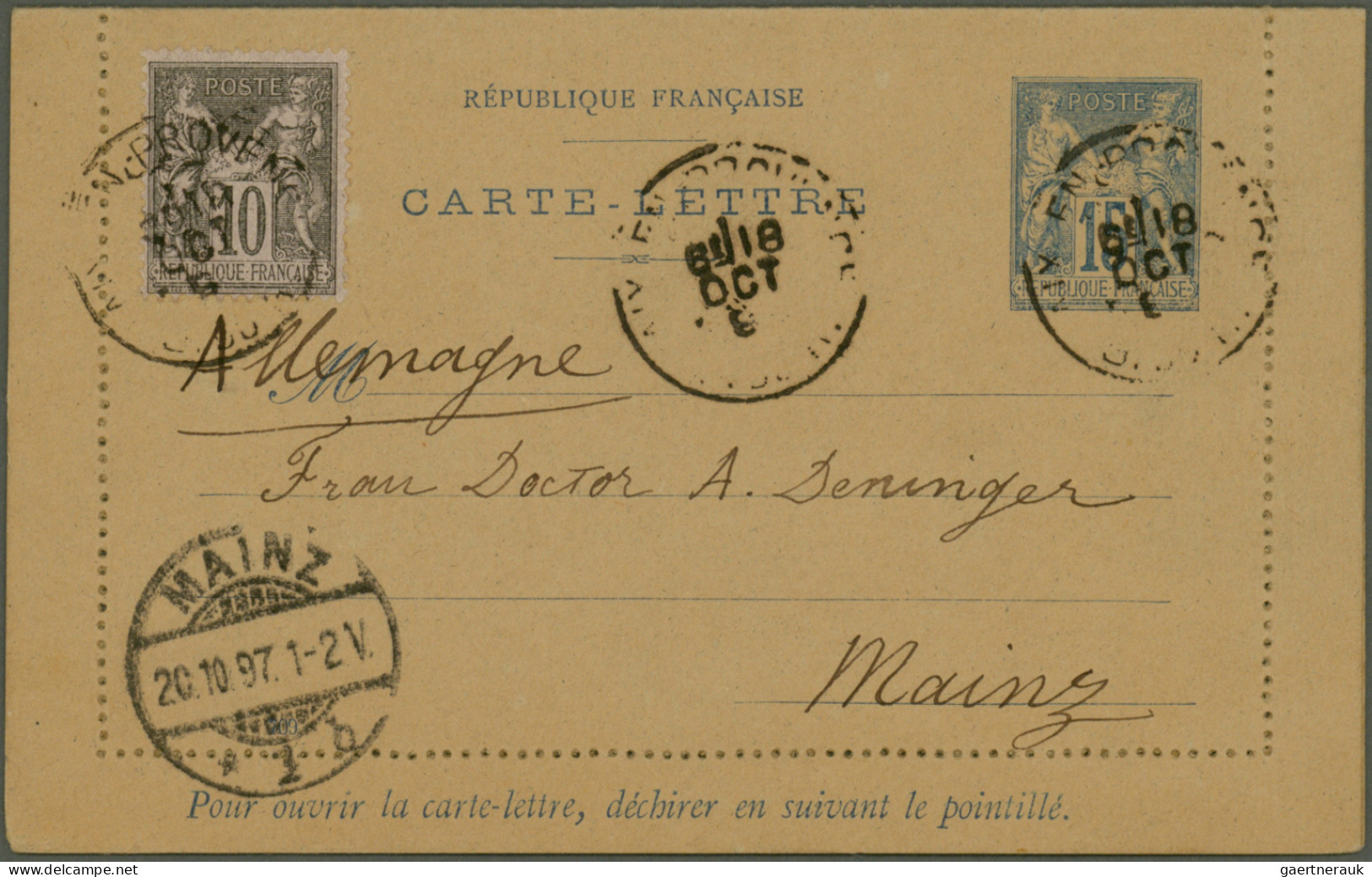 France - Postal Stationery: 1873/1943, Assortment Of Apprx. 105 Stationeries Inc - Sonstige & Ohne Zuordnung