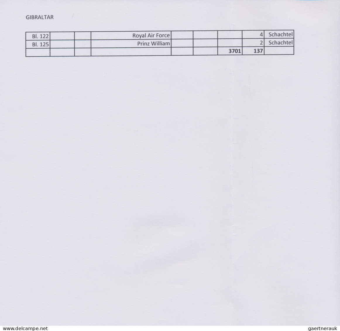 Gibraltar: 2001/2016. Collection Containing 3701 IMPERFORATE Stamps And 137 IMPE - Gibraltar