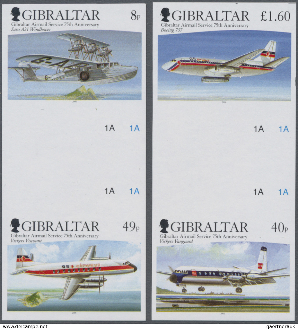 Gibraltar: 2001/2016. Collection containing 3701 IMPERFORATE stamps and 137 IMPE