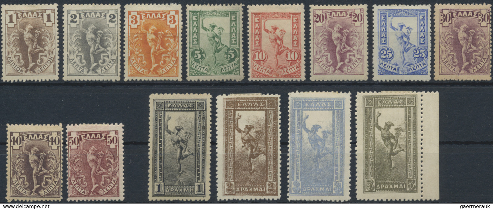 Greece: 1901/1951, Mint Lot Incl. Michel Nos. 125/138, 227/237, 549/558, 563/575 - Neufs