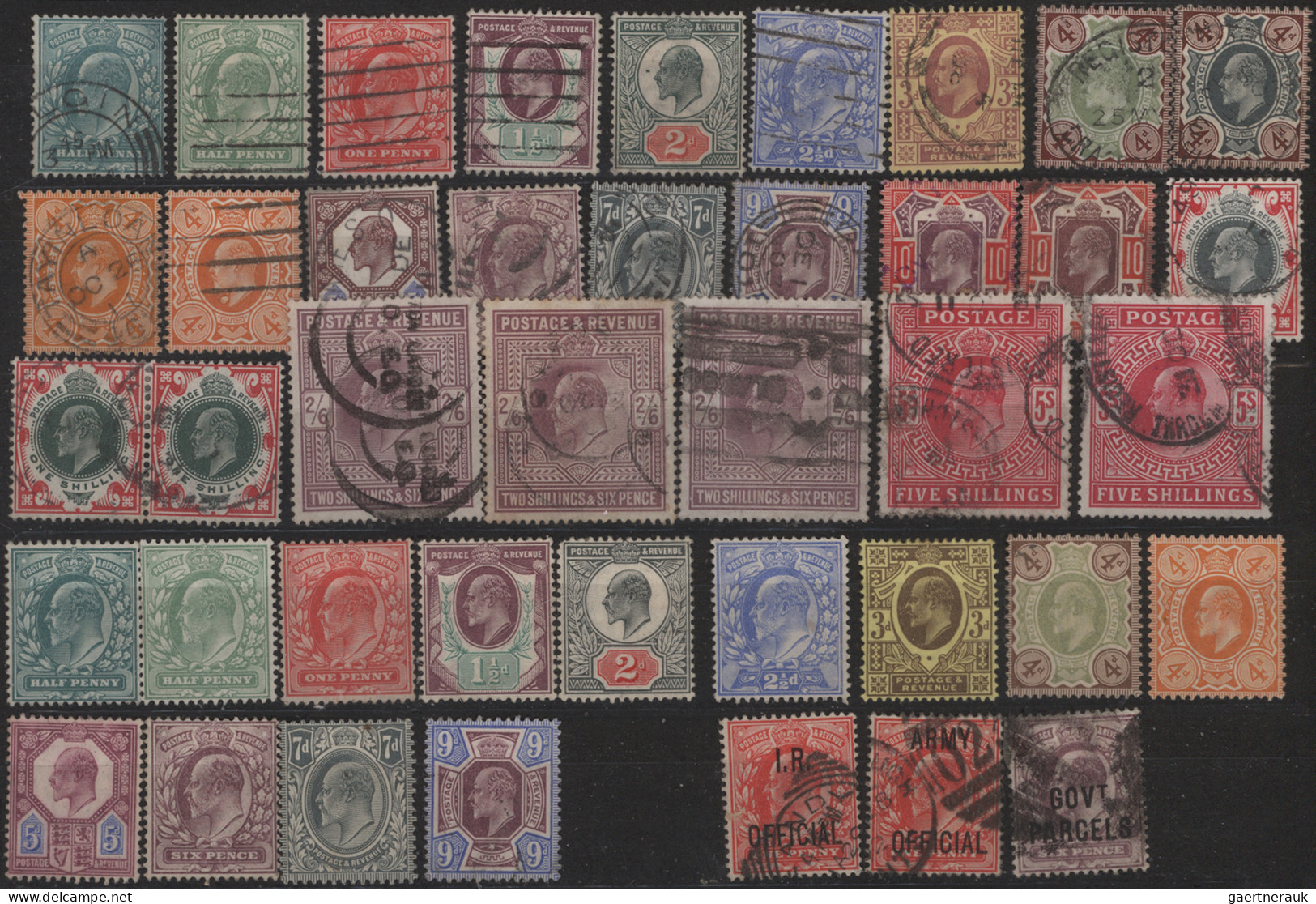 Great Britain: 1840/1910 (ca.), used collection/balance on stockpages, as usual