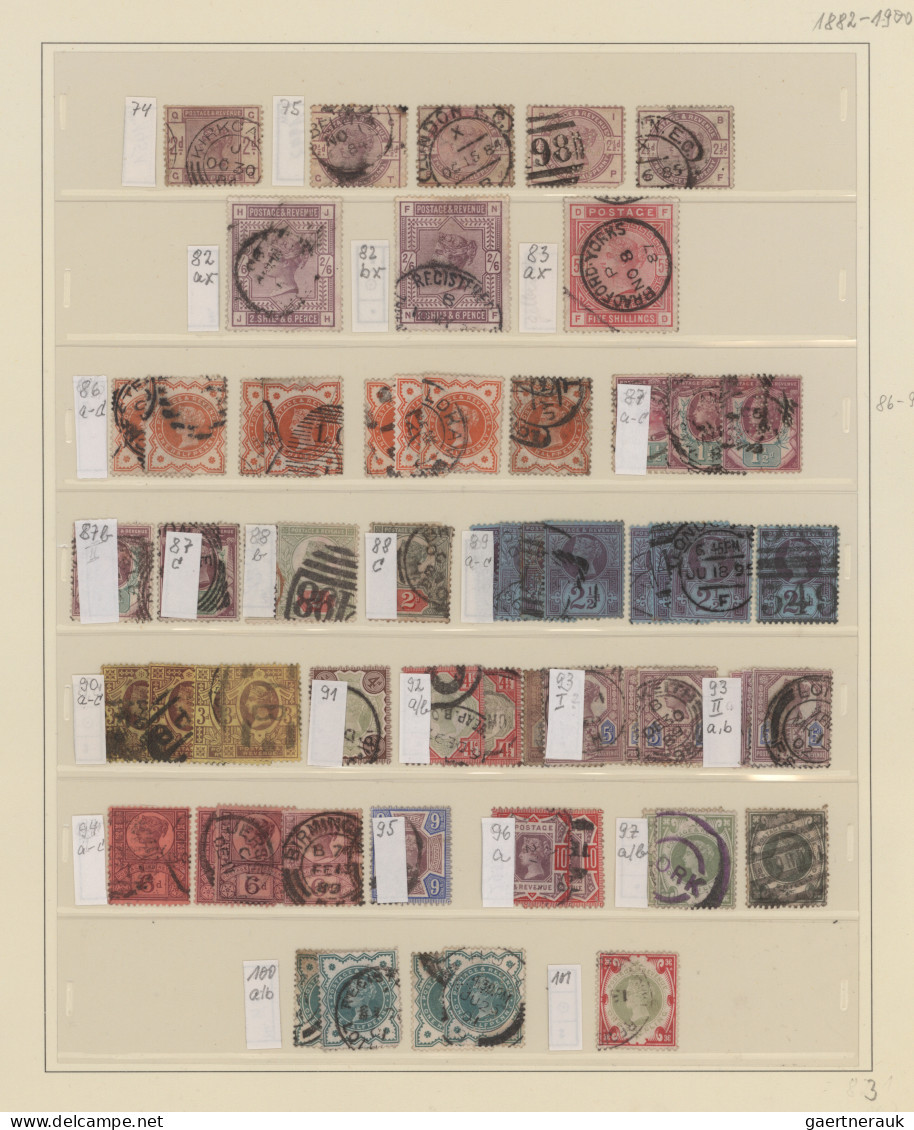 Great Britain: 1840/1970, Comprehensive Mint And Used Collection In Two Safe Dua - Gebruikt