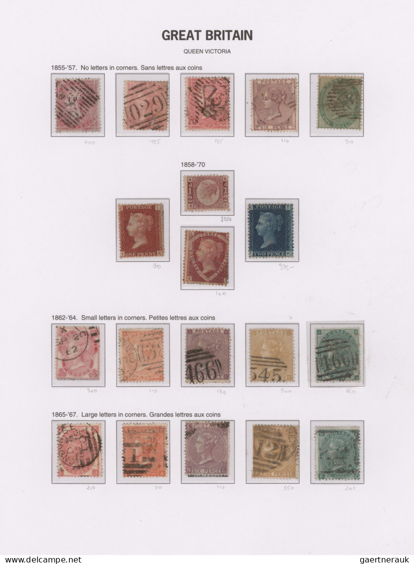 Great Britain: 1840/1970, Used And Mint Collection In A DAVO Album, Varied Condi - Usados