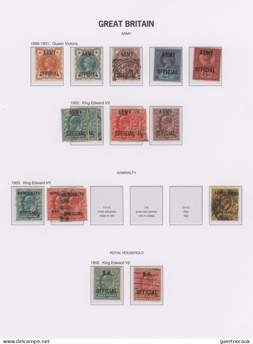 Great Britain: 1840/1970, used and mint collection in a DAVO album, varied condi