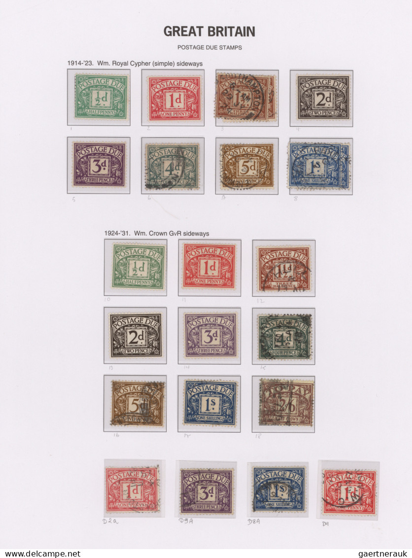 Great Britain: 1840/1970, used and mint collection in a DAVO album, varied condi