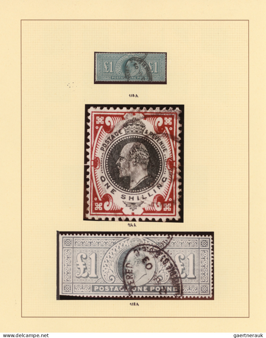 Great Britain: 1840/1980, comprehensive used and mint collection in two binders,