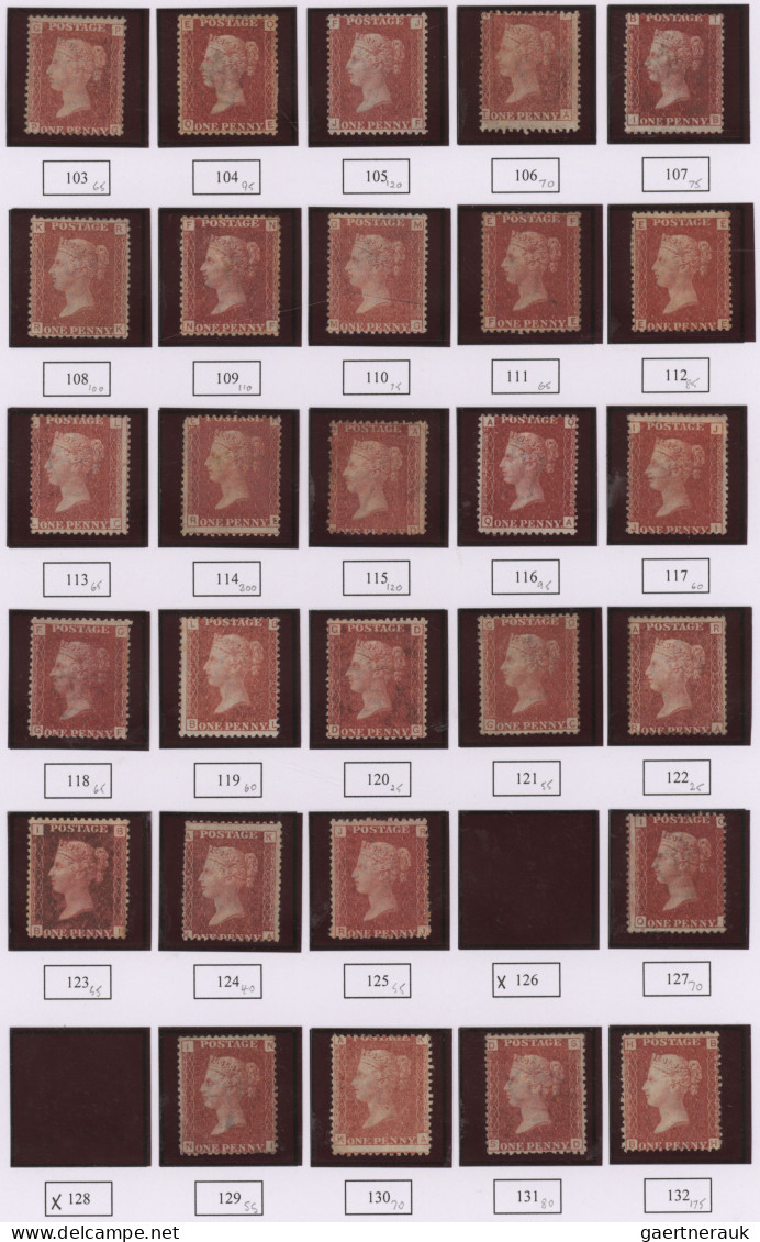 Great Britain: 1841/1910 (ca.), specialised collection balance in some album/loo