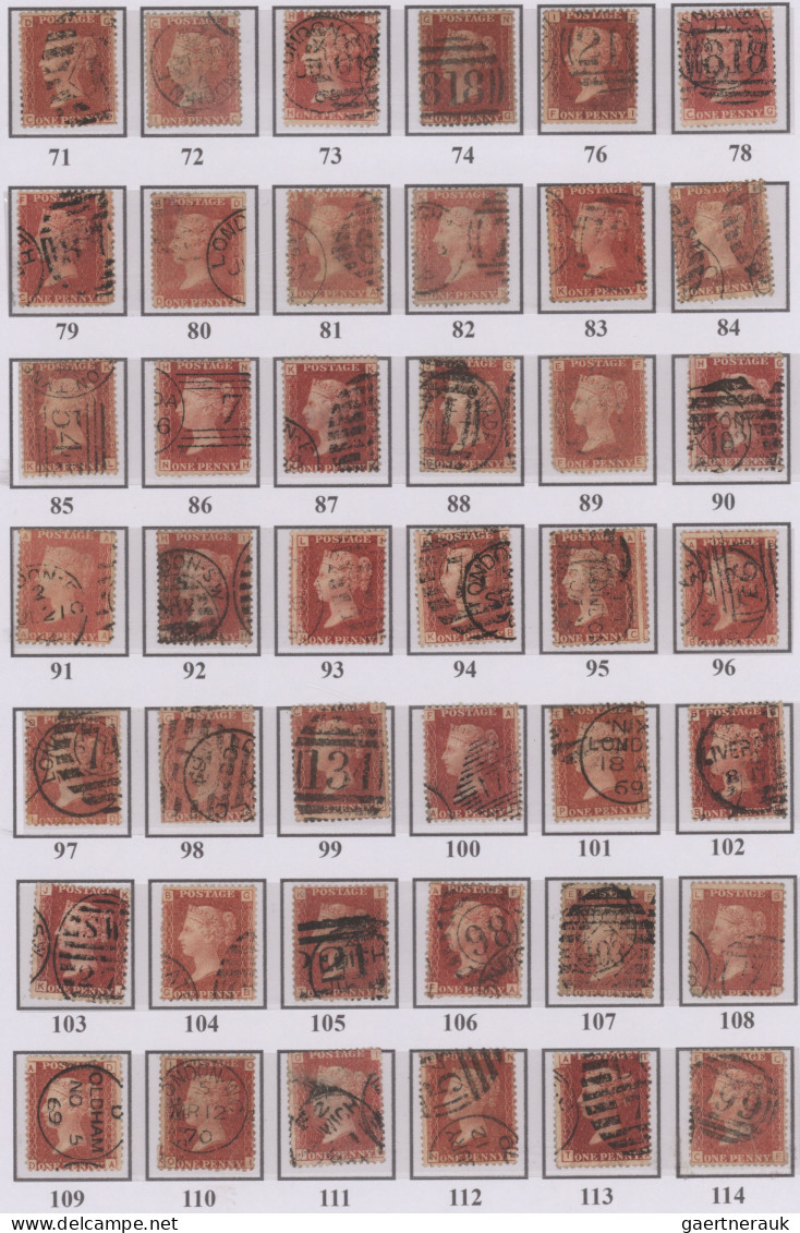 Great Britain: 1841/1910 (ca.), specialised collection balance in some album/loo