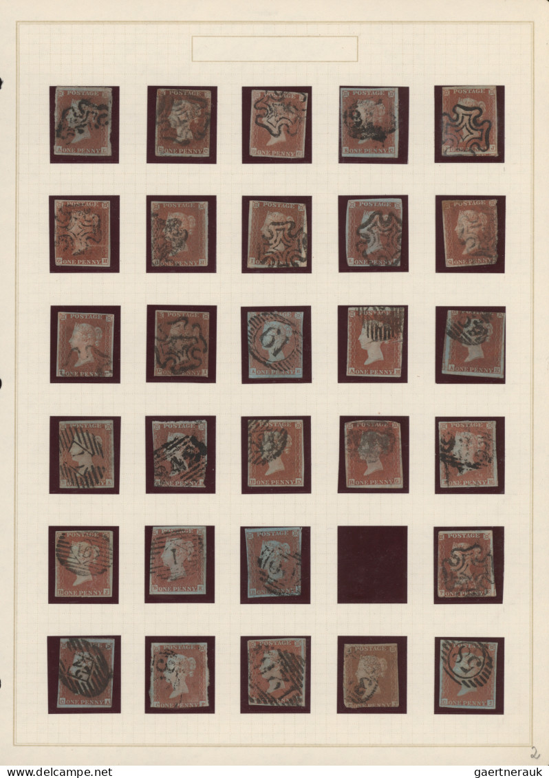 Great Britain: 1841-1864, Spezialsammlung "Line Engraved" Mit Enormer Varianz De - Used Stamps