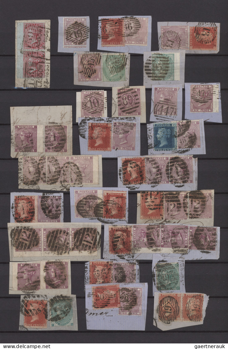 Great Britain: 1856/1910 (ca.), A Nice Used Selection Of QV Stamps Incl. Better - Oblitérés