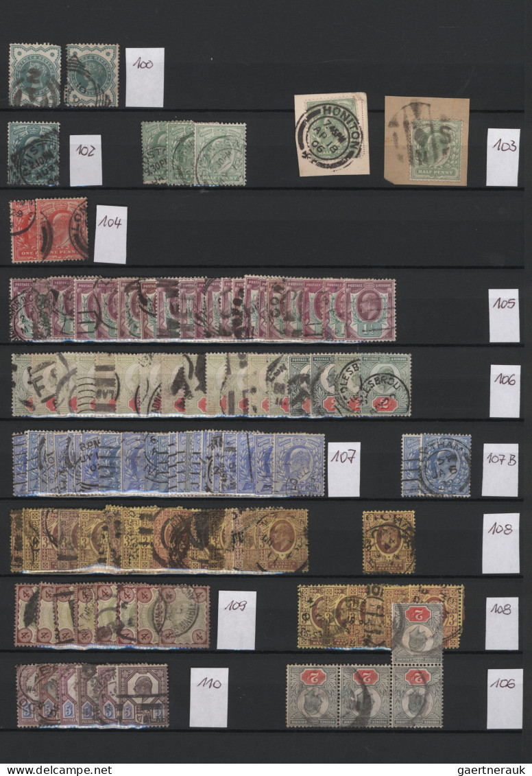 Great Britain: 1858/1973, Small Partial- And Duplicate Collection In Used Condit - Gebraucht