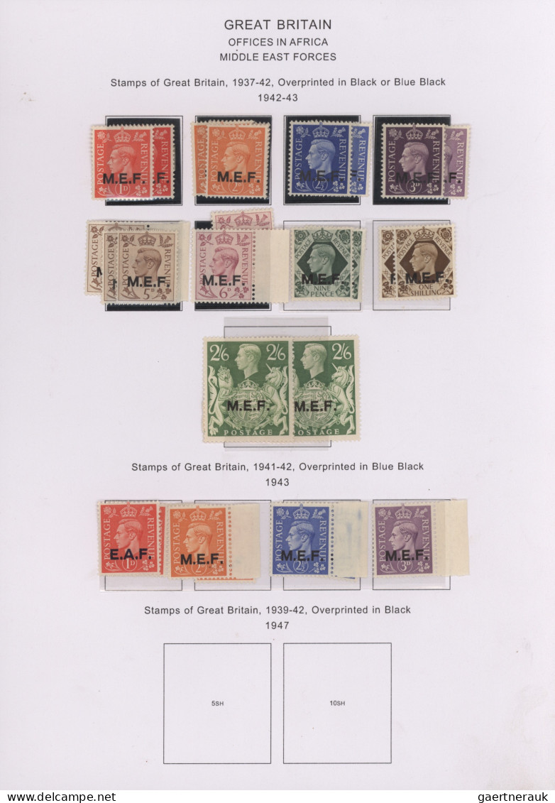 Great Britain: 1885/1957, P.O.abroad, Mint And Used Collection Of Levant+Morocco - Oblitérés