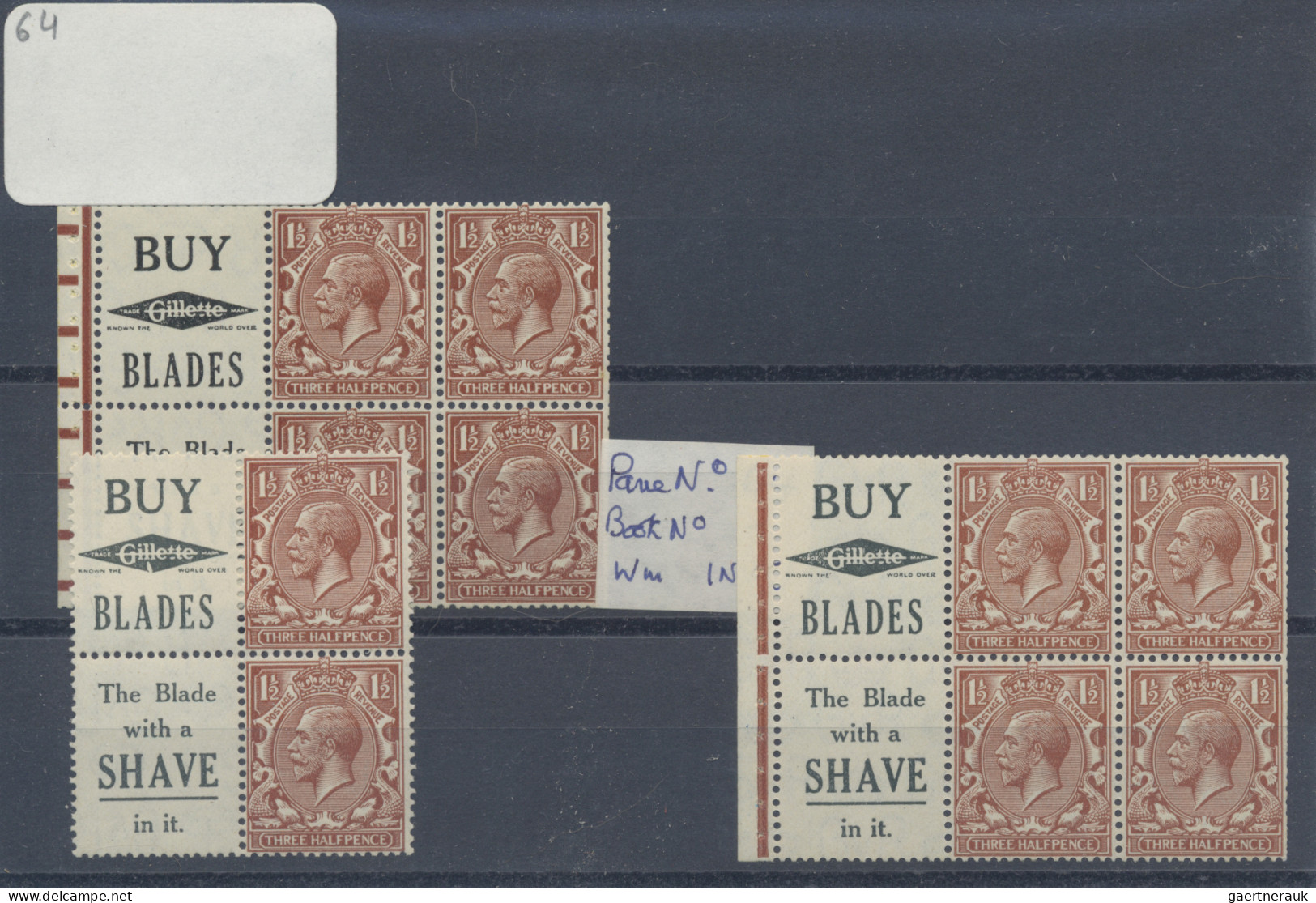 Great Britain - Se-tenants: 1924, Comprehensive Collection Of Mint Booklet Panes - Altri