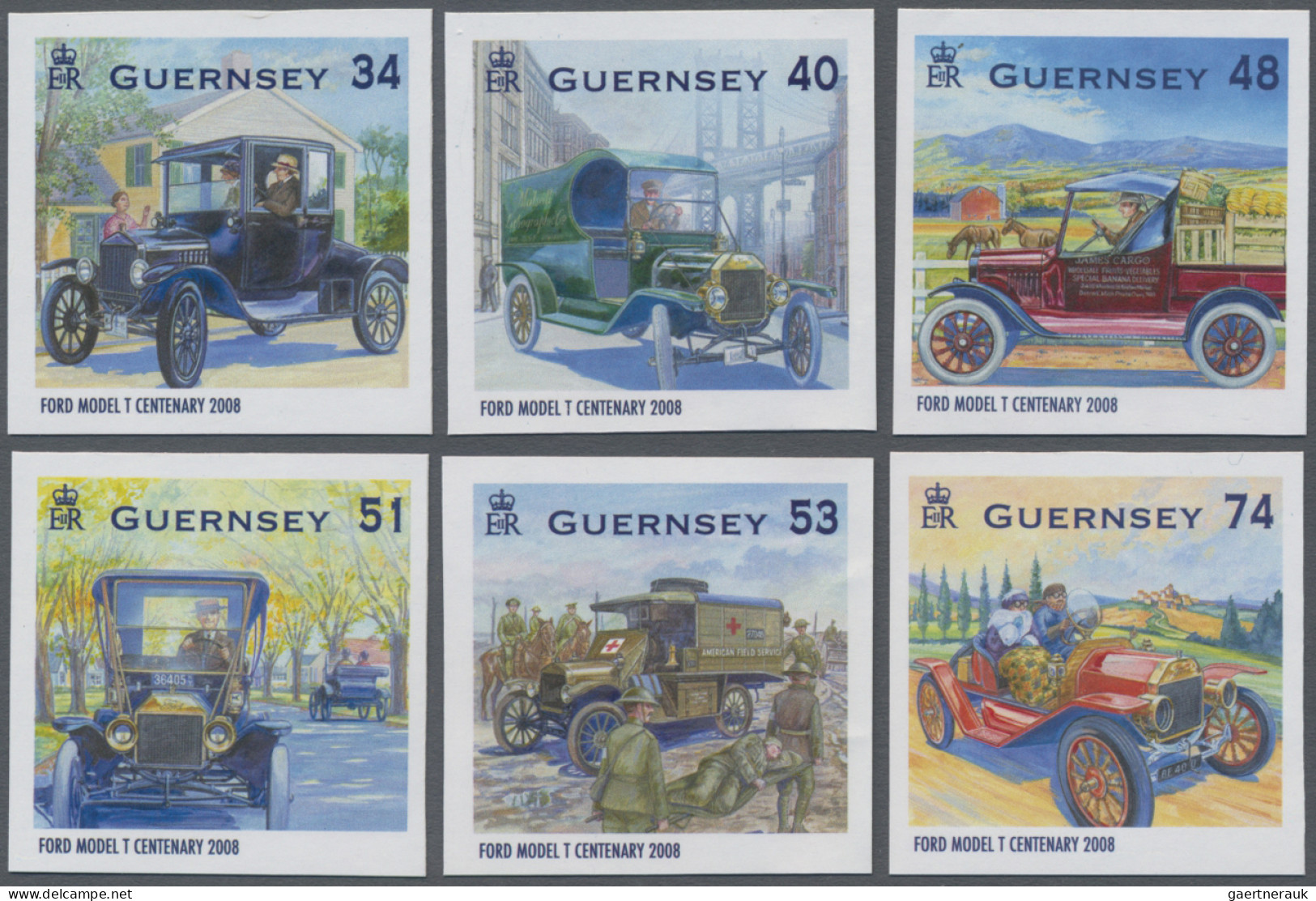 Guernsey: 2000/2016. Collection containing 2515 IMPERFORATE stamps and 37 IMPERF