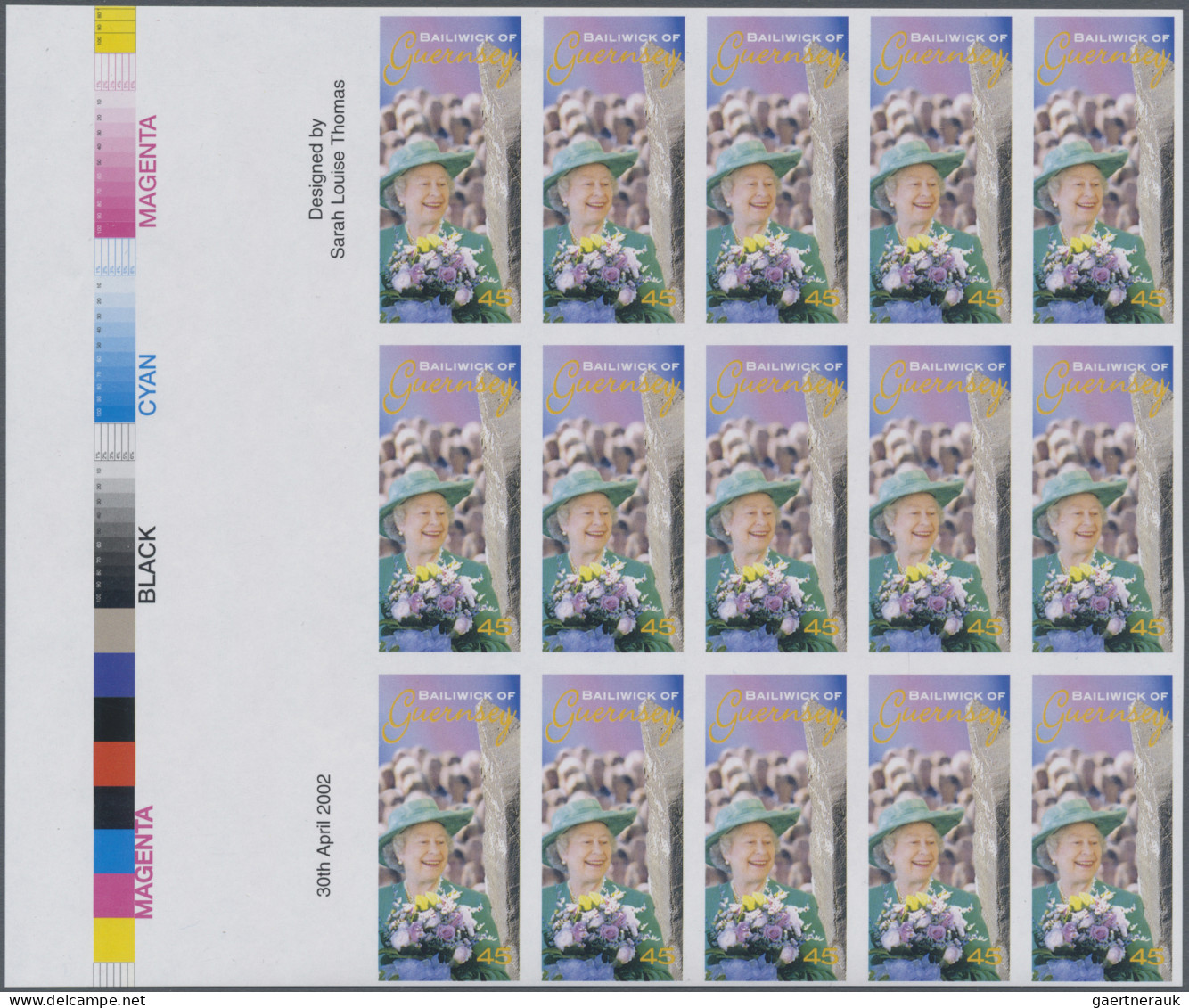 Guernsey: 2002/2016. Collection containing 168 IMPERFORATE stamps (inclusive s/s