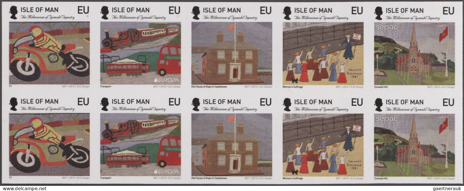 Isle Of Man: 1992/2016. Collection Containing 6213 IMPERFORATE Stamps And 220 IM - Man (Ile De)