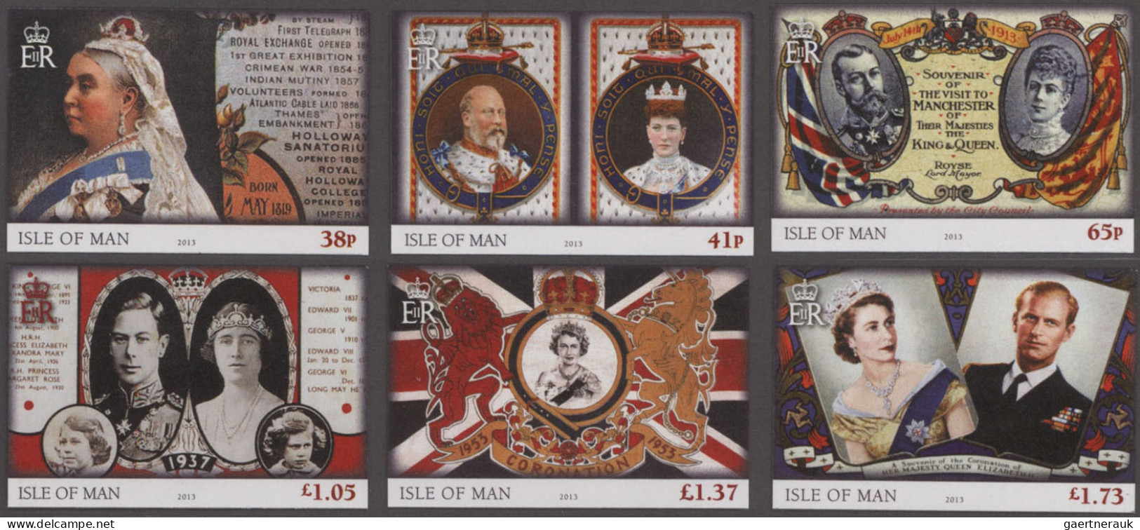 Isle of Man: 1992/2016. Collection containing 6213 IMPERFORATE stamps and 220 IM