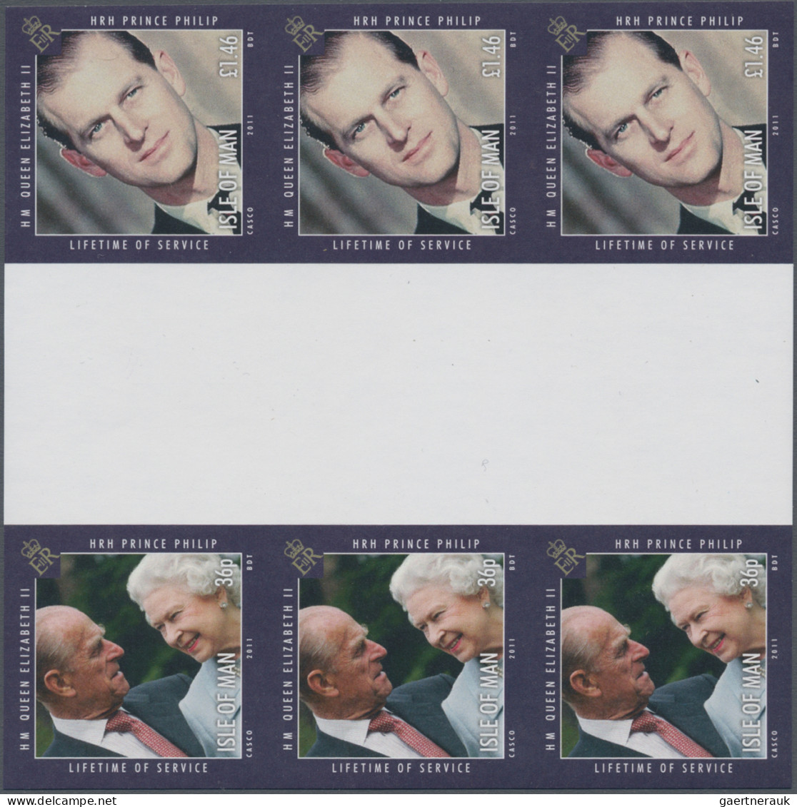 Isle of Man: 2002/2016. Collection containing 251 IMPERFORATE stamps (inclusive