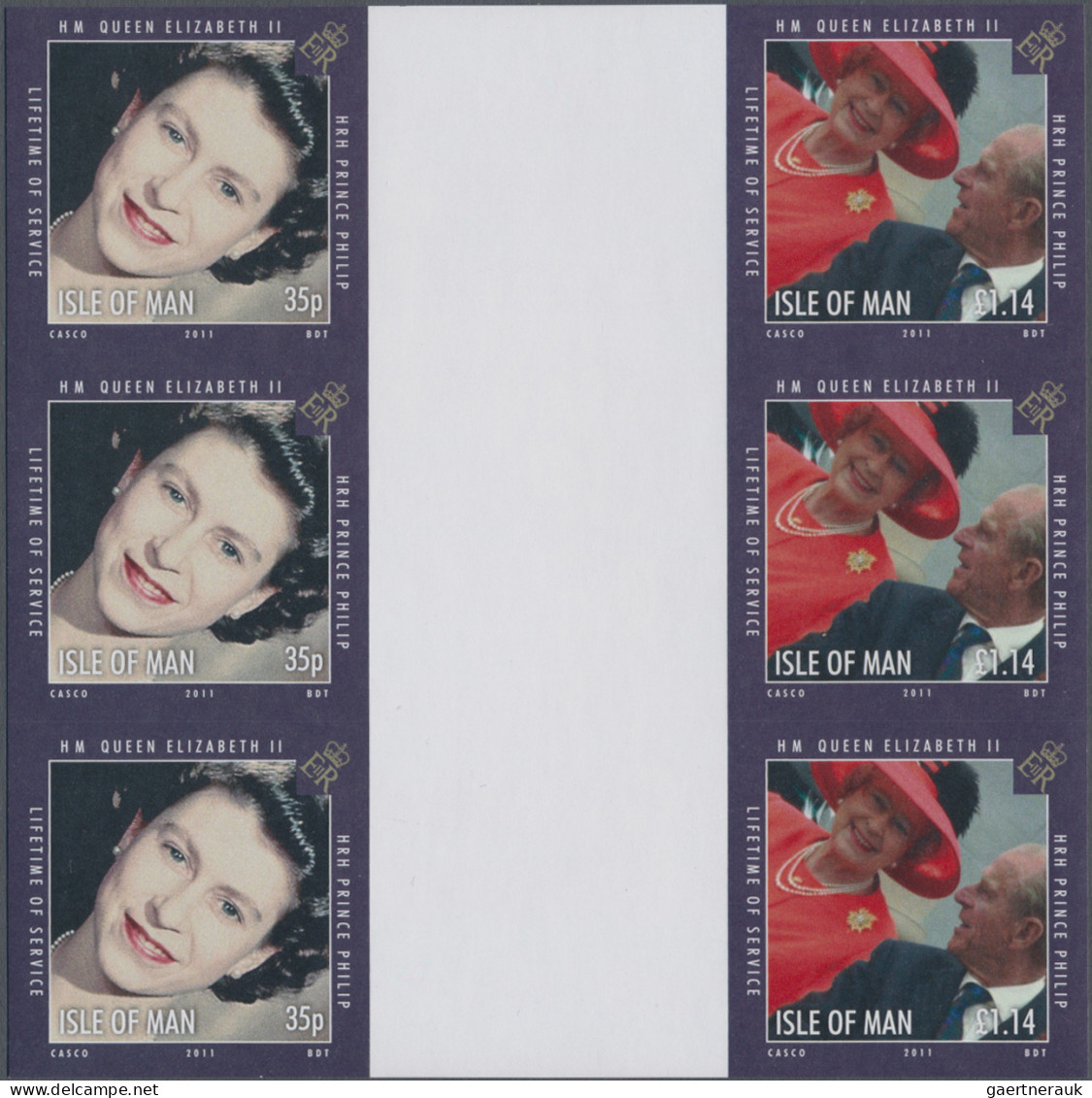 Isle of Man: 2002/2016. Collection containing 251 IMPERFORATE stamps (inclusive