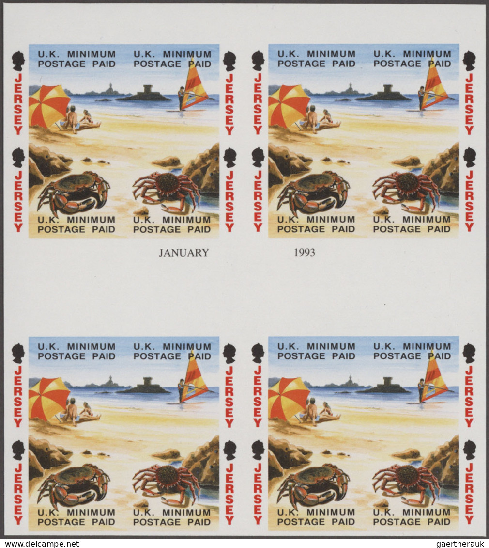 Jersey: 1989/1999. Collection Containing 21924 IMPERFORATE Stamps And 1 IMPERFOR - Jersey