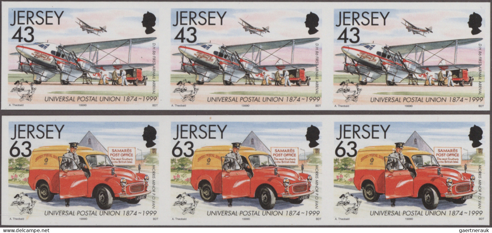 Jersey: 1999. Collection Containing 164 IMPERFORATE Stamps Concerning The Very I - Jersey