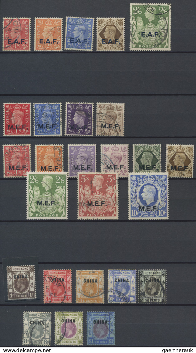 British Post In Morocco: 1885-1950's Collection Of About 250 Mint And Used Stamp - Otros