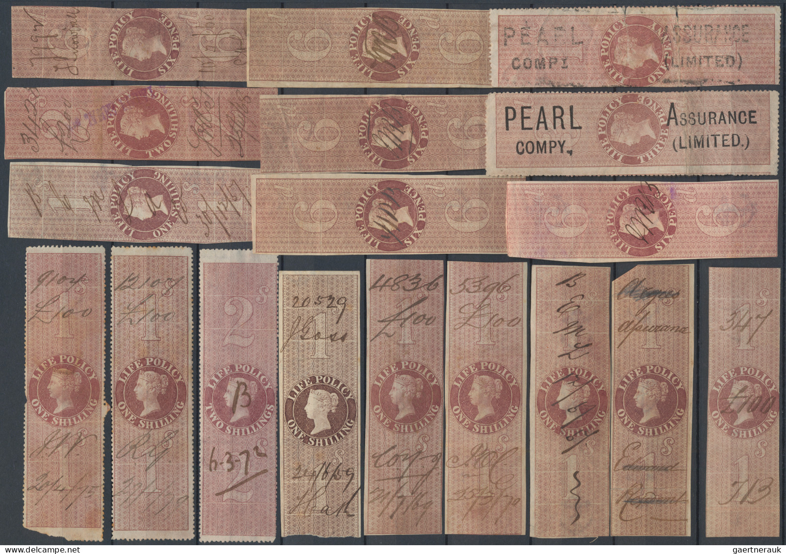 Great Britain - Specialities: 1801-1920's (c.): Collection Of About 140 Revenues - Andere