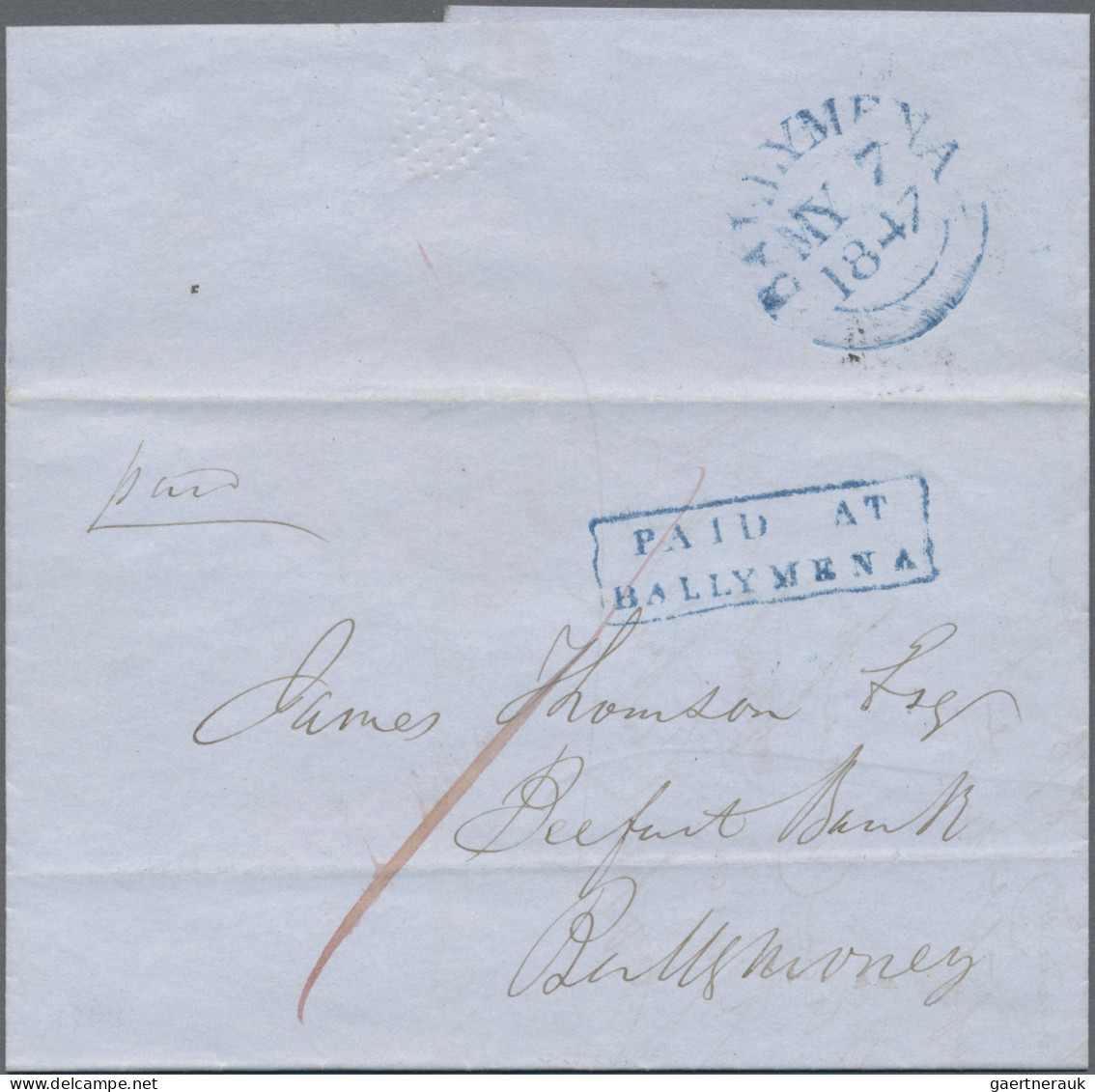 Ireland: 1740/1922 (ca.), Balance Of Apprx. 70 Entires, Thereof Approx. 50 Stamp - Briefe U. Dokumente