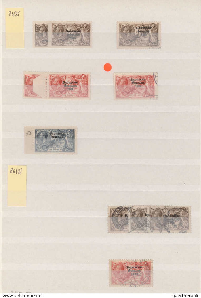 Ireland: 1922/1990's Dealers Stock In Two Stockbooks, Fine Mint And Used, From F - Used Stamps