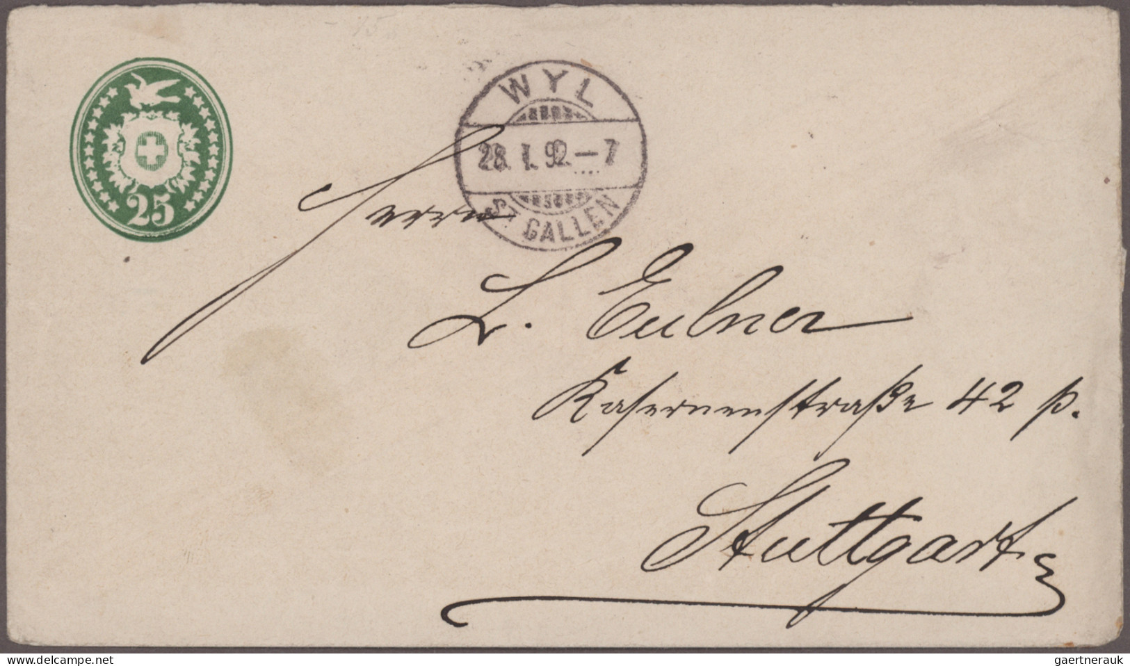 Ireland - Post Marks: 1870/1940er Jahre Ca.: Rund 90 Briefe, Postkarten, Ganzsac - Other