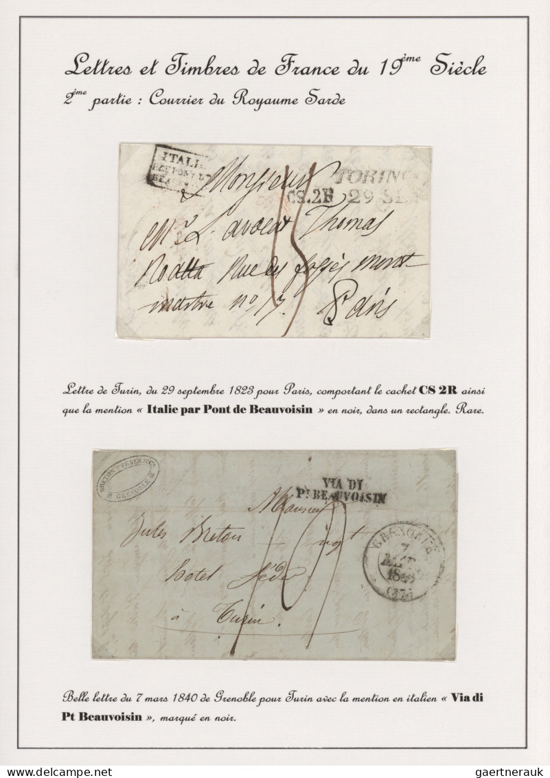 Italy -  Pre Adhesives  / Stampless Covers: 1823/1861, Petty Collection Of Ten S - 1. ...-1850 Vorphilatelie