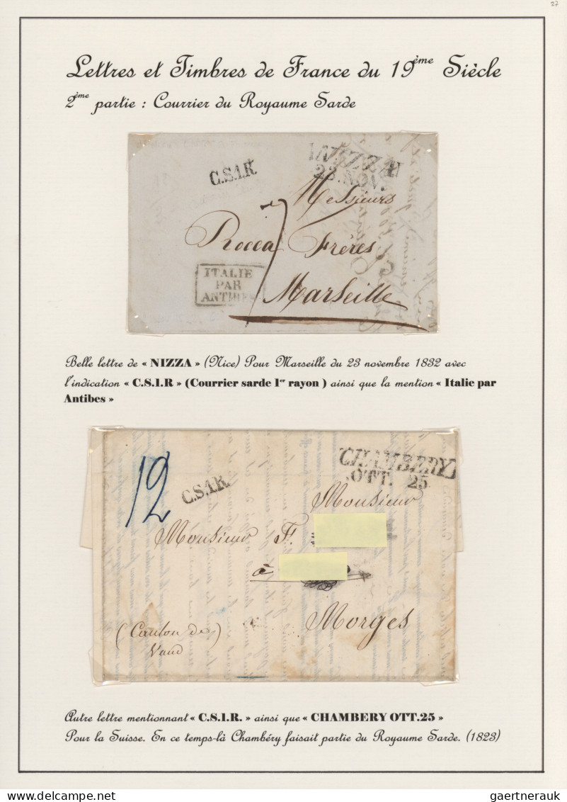 Italy -  Pre Adhesives  / Stampless Covers: 1823/1861, Petty Collection Of Ten S - ...-1850 Préphilatélie