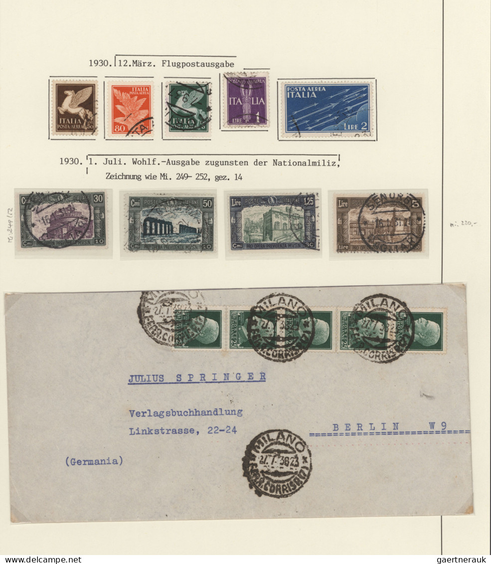 Italy: 1800-1820//1863-1990: Collection Of Mint And/or Used Stamps, Covers, Post - Verzamelingen