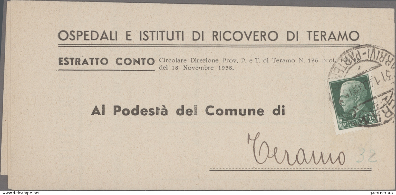 Italy: 1863/1999 (ca), "Cedola Di Commissione Libraria" (Book Orders), "Samples - Colecciones