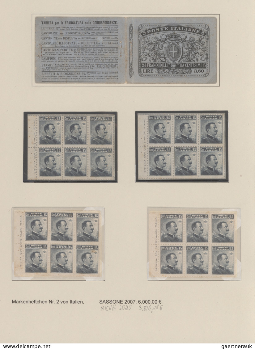 Italy: 1901/1929: "Definitives" (francobolli Ordinari) In An Exhibit Like Presen - Verzamelingen