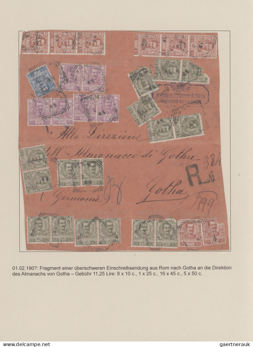 Italy: 1901/1929: "Definitives" (francobolli ordinari) in an exhibit like presen