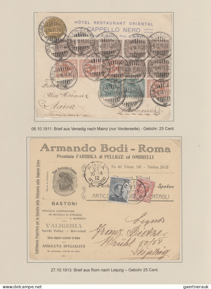 Italy: 1901/1929: "Definitives" (francobolli ordinari) in an exhibit like presen