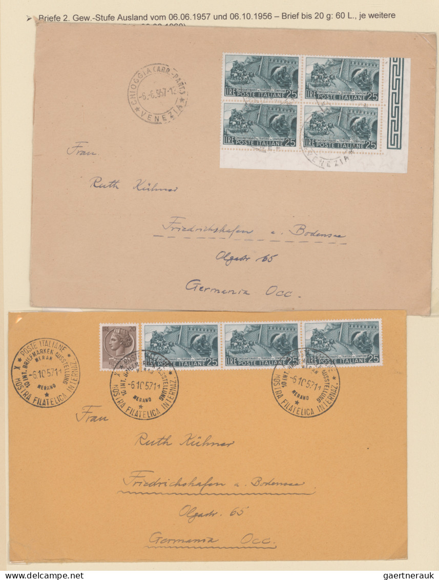 Italy: 1946/1982, "The Commemorative Stamps Of Italy", Seven Folders With An Exh - Sammlungen