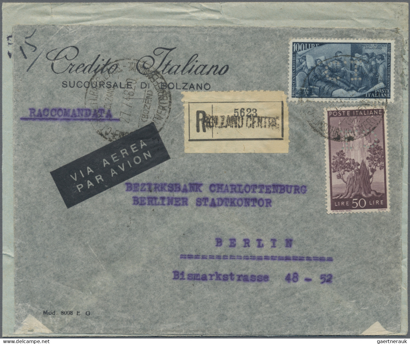Italy: 1947/1978, Assortment Of 29 Interesting (mainly Commercial) Covers/cards, - Collections