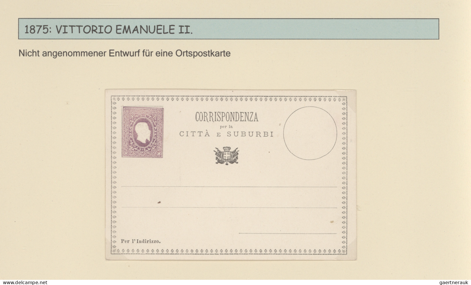Italy - Postal Stationary: 1874/2000 (ca), Six Folders Postal Stationery Cards, - Entero Postal